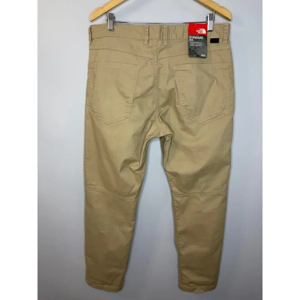 The North Face Motion Pants Men Standard Fit Stretch Khaki Beige Sz 36x32 New